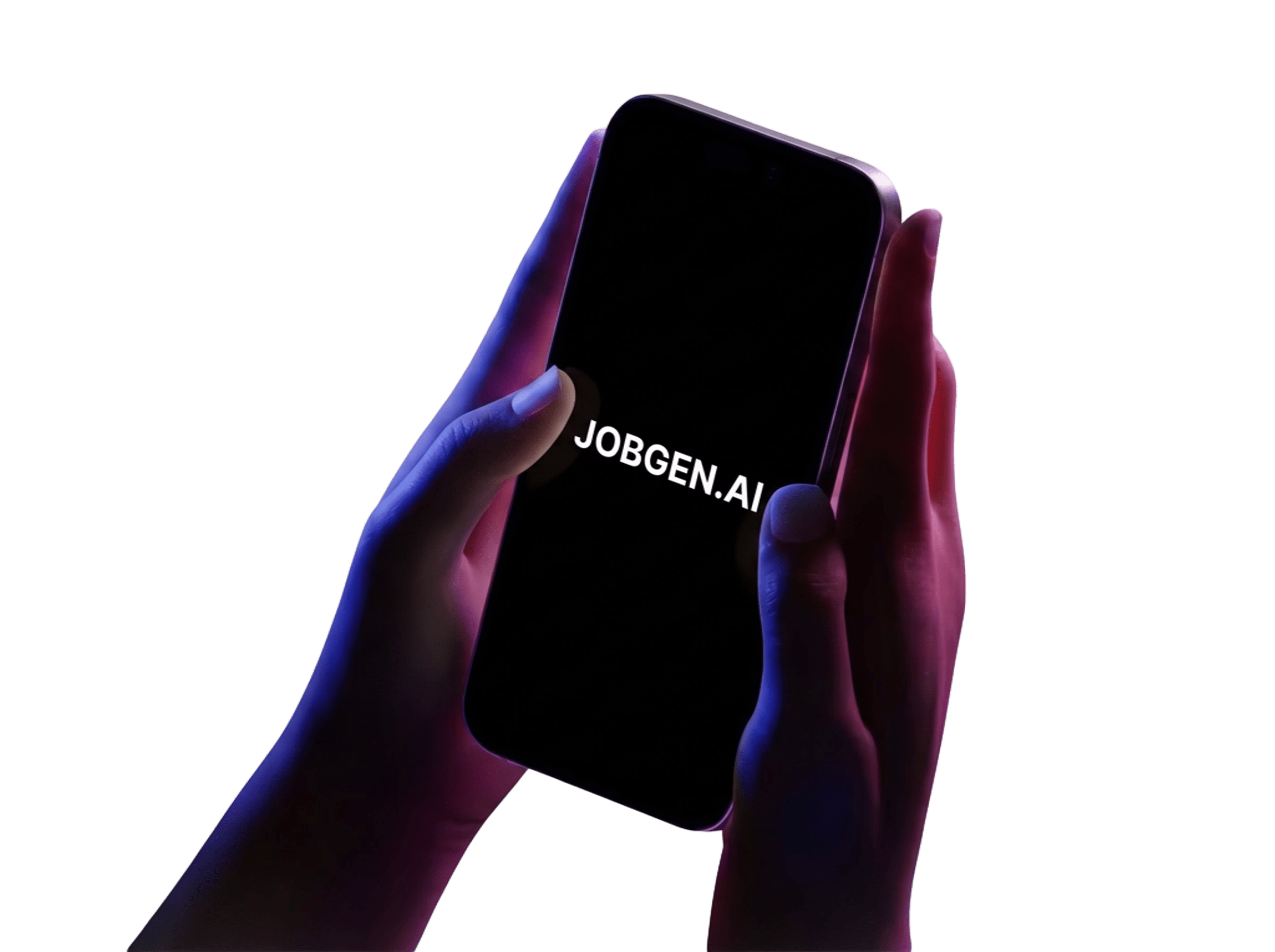 JobGen.AI on a phone